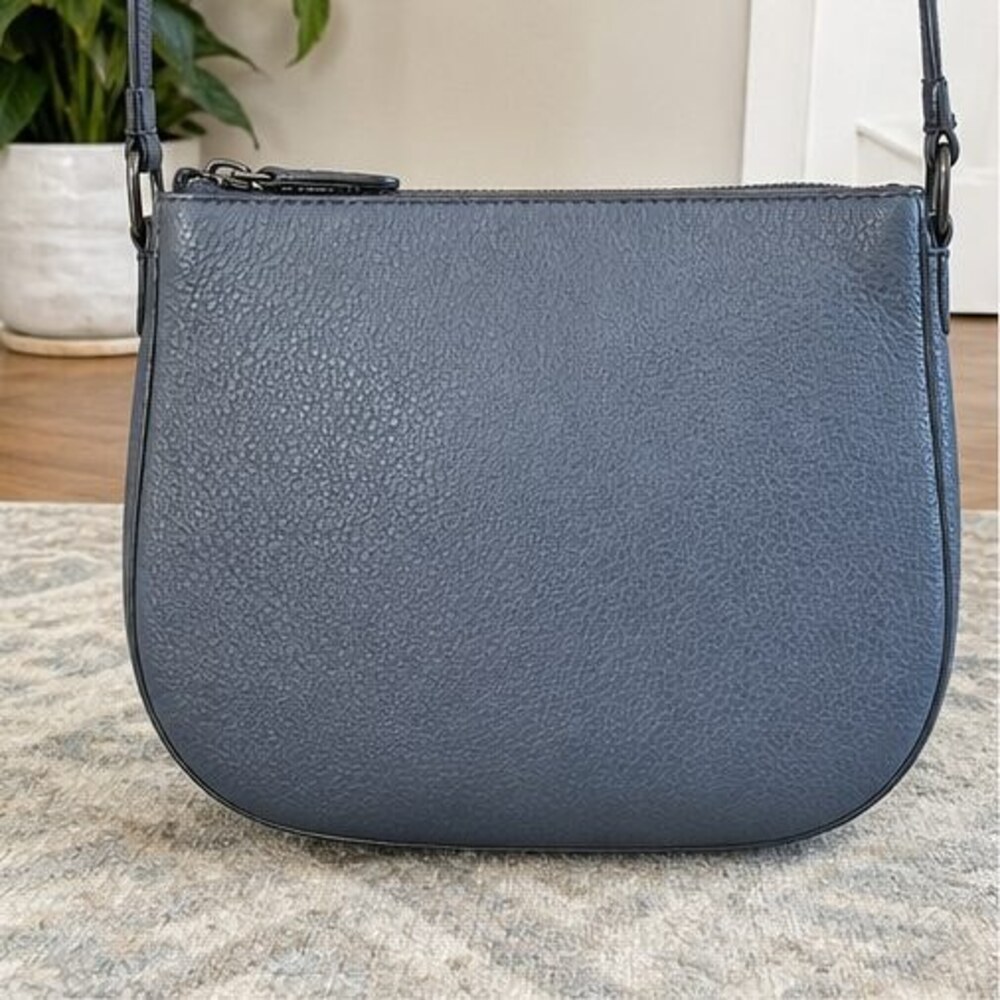 Navy Quilted Crossbody Bag